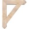 Ekena Millwork Traditional Arts and Crafts Smooth Bracket w/ Offset Brace, Douglas Fir, 7 1/2"W x 32"D x 38"H BKT0806X32X38TRA03SDF - alternate 3